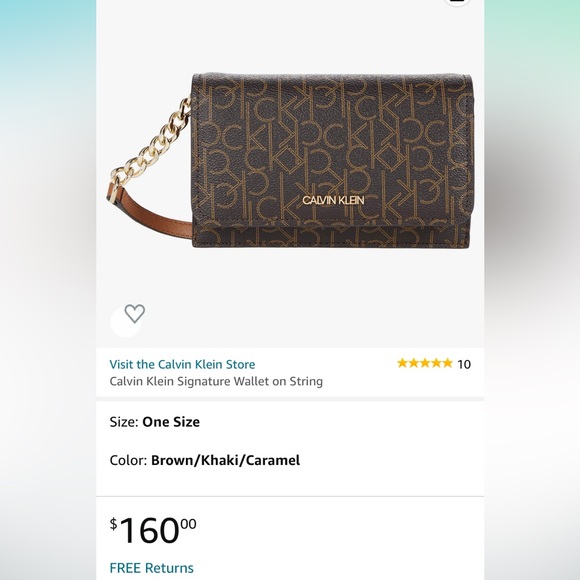 Calvin Klein Signature Wallet on String - Picture 2 of 8